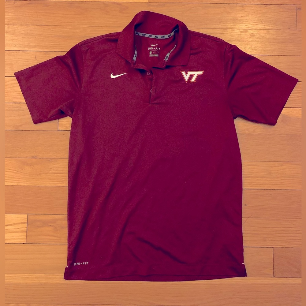 Virginia Tech Hokies Nike Dri-Fit Coaches Polo